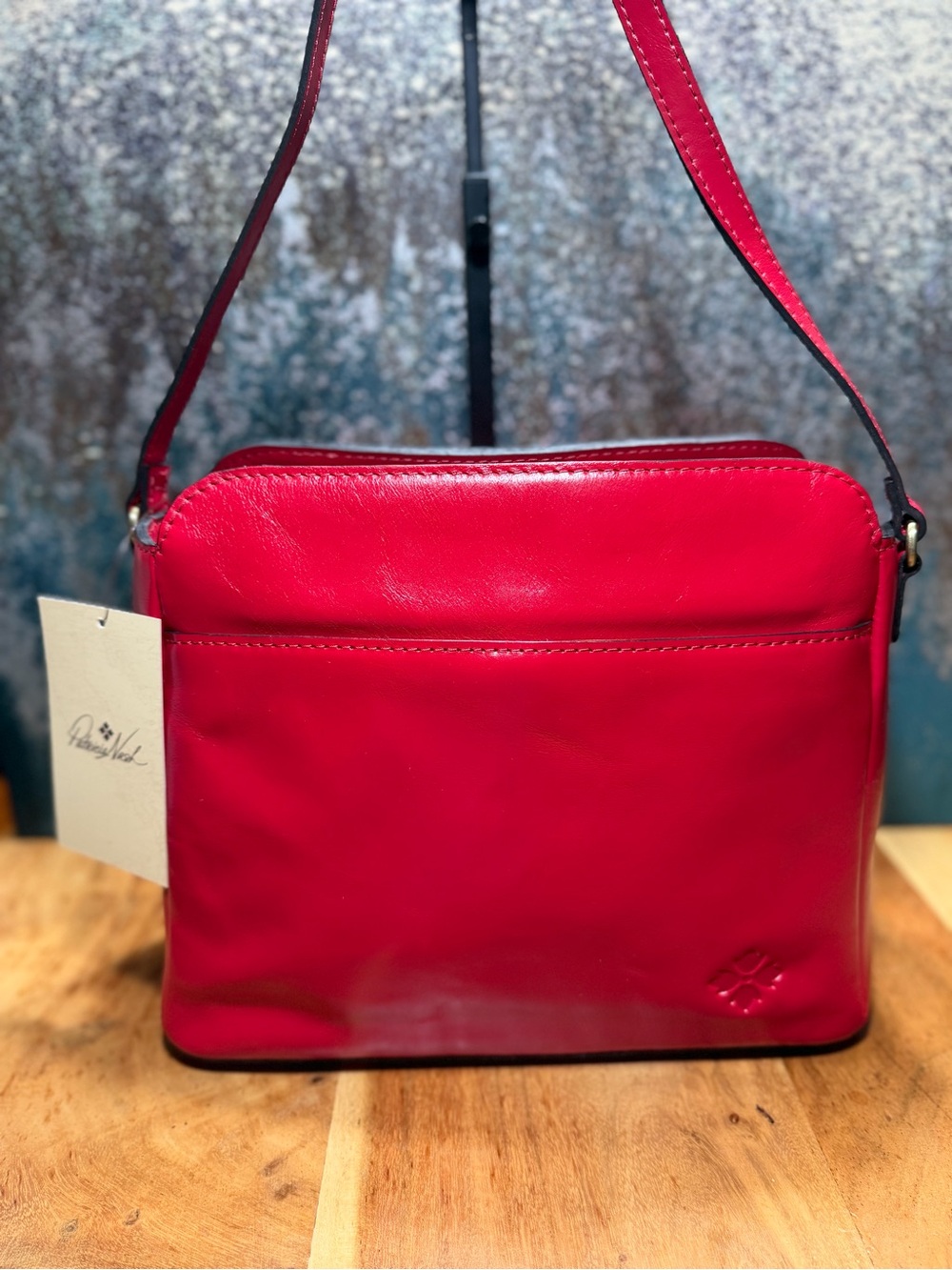 Patricia Nash Vintage-Inspired Ithaca Red Leather Crossbody Bag